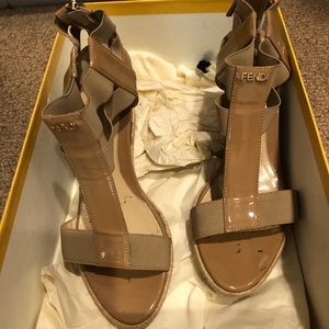 Fendi wedge sandals